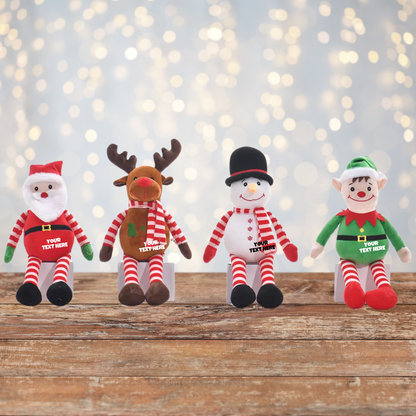 Long Santa, Reindeer, Snowman, Elf Christmas Toy Plush