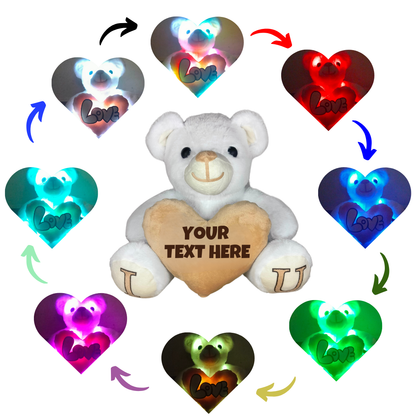 White Skin Color - I Love You Teddy Bear - Love Bear