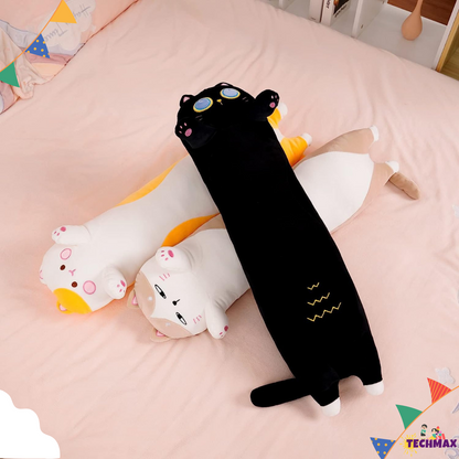 Black Long Cat Plush Pillow