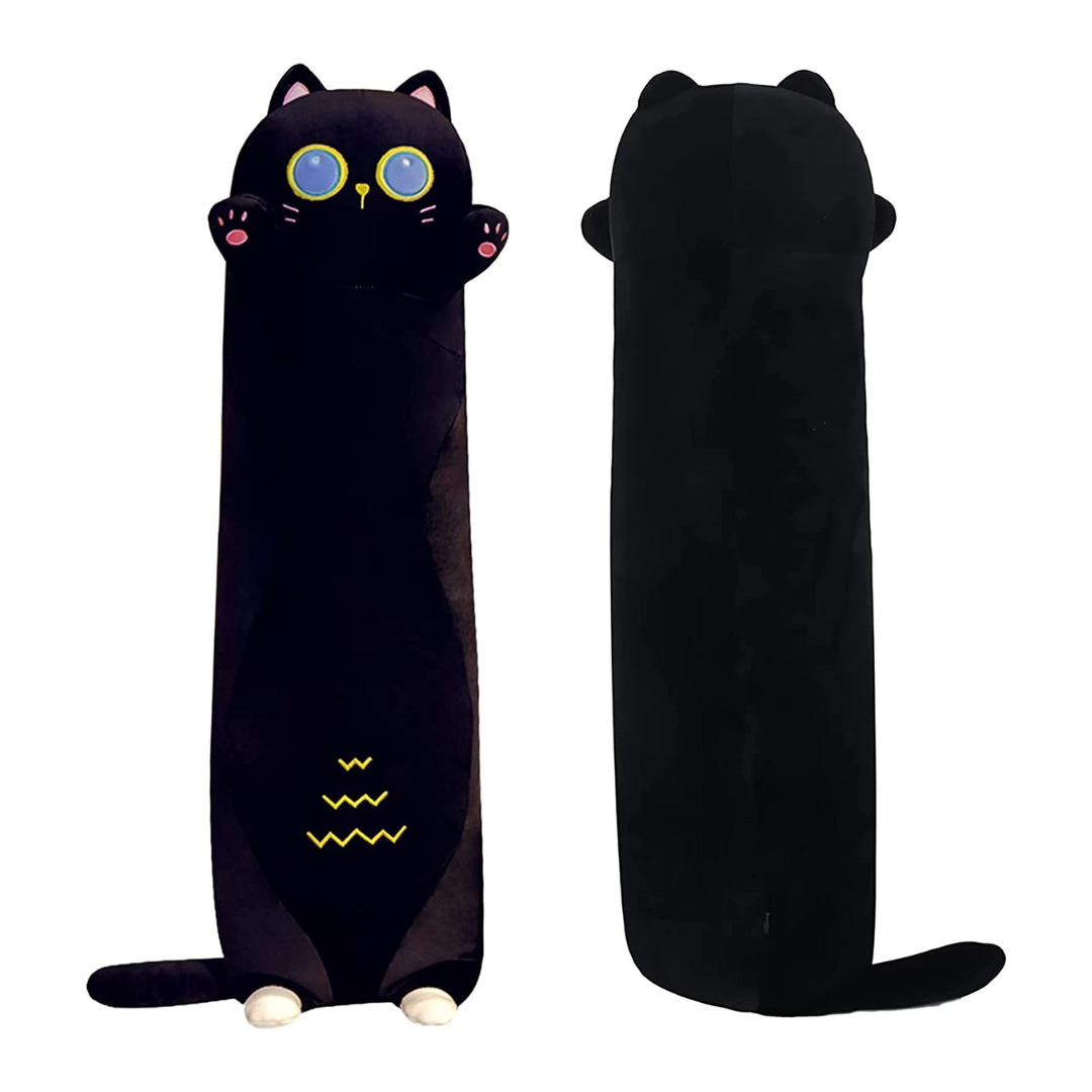Black Long Cat Plush Pillow