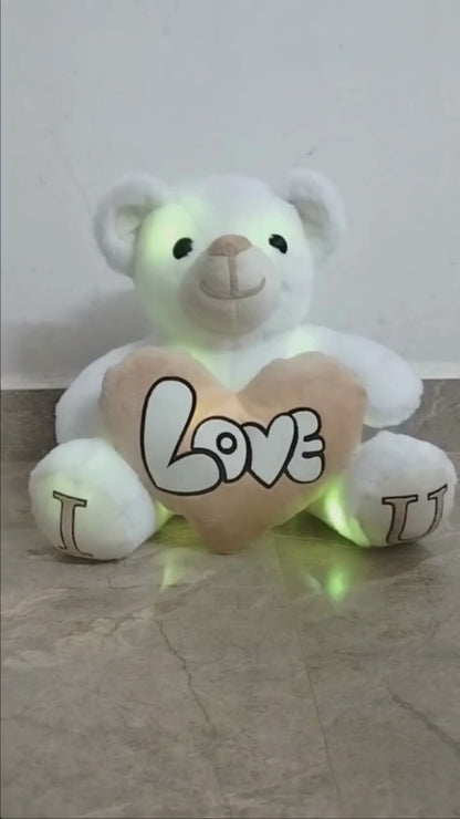 Blue Skin Color - I Love You Teddy Bear - Love Bear